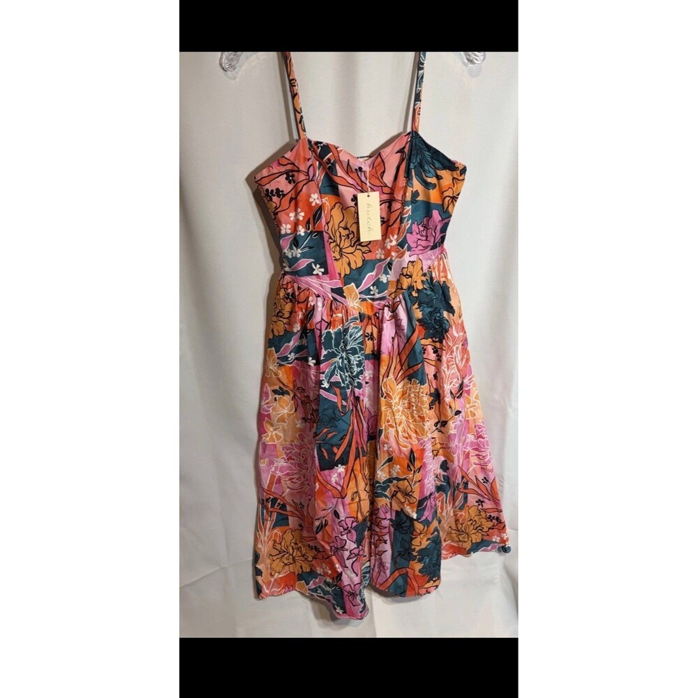 Anthropologie Hutch Sleeveless Drop-Waist Midi Dress Woman’s Size Medium NWT
